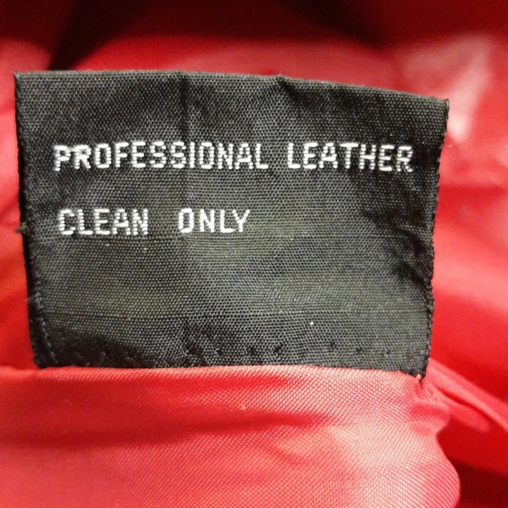 Comint Red Leather Jacket - Picture 9 of 10